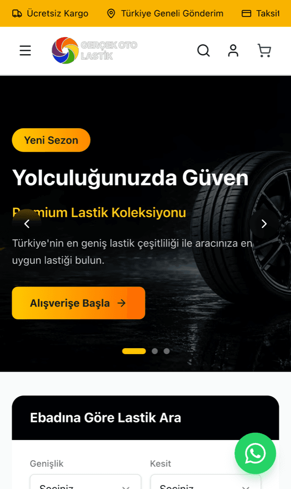 Gerçek Oto Lastik mobil